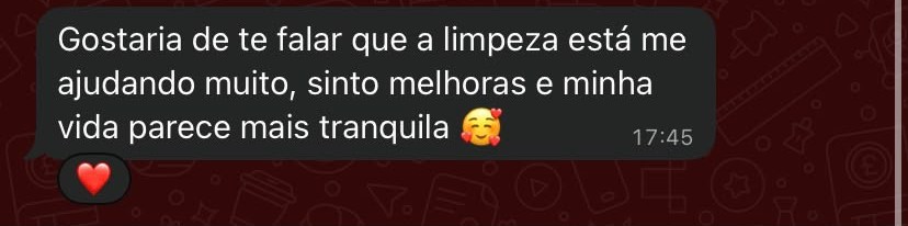 Depoimento real de cliente sobre limpeza espiritual
